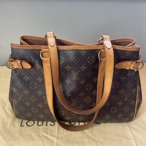 Louis Vuitton Tan and Brown Monogram Shoulder Bag